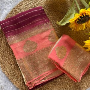 Buttery Soft Georgette Saree with Zari Border & Pallu